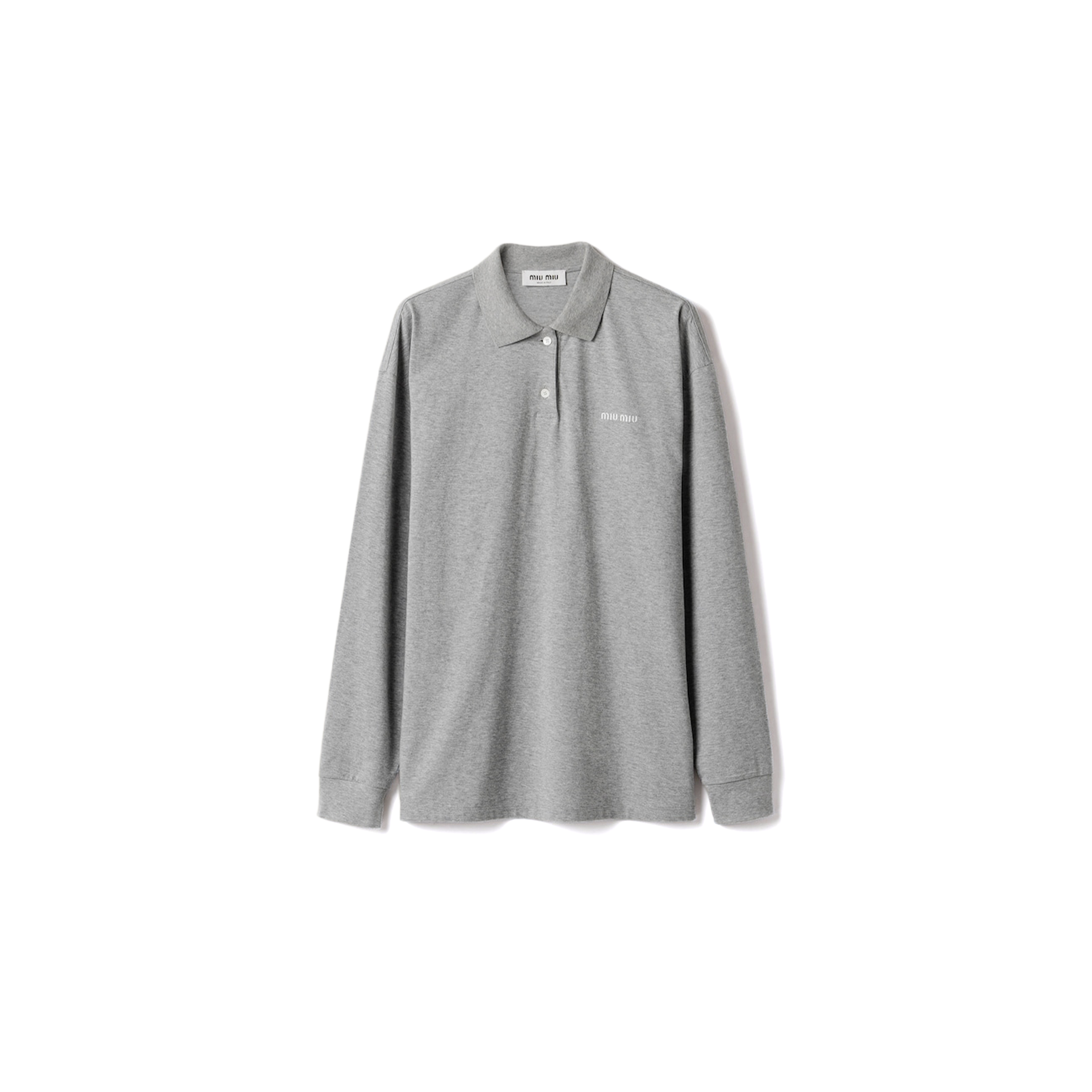 MIU MIU JERSEY POLO SHIRT MJL054